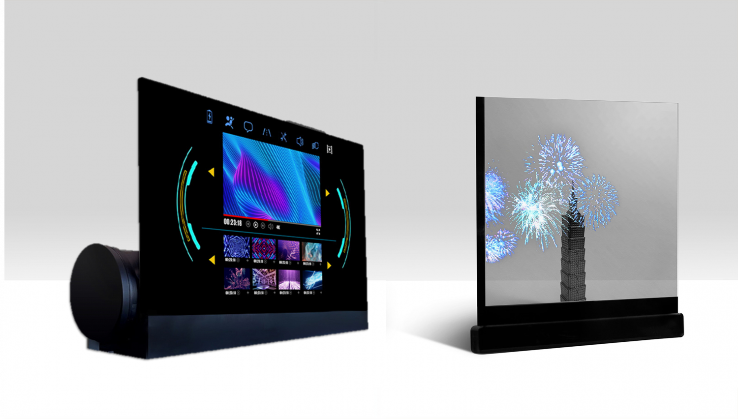 可卷式、折迭性、高透明